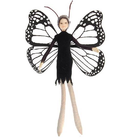 NZ Fairy, White Monarch Butterfly 13cm *Discontinued